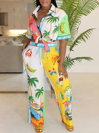 Indiebeautie Printed Shirt & Pants Set