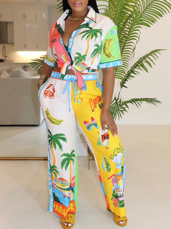 Indiebeautie Printed Shirt & Pants Set