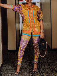 Indiebeautie Printed Shirt & Pants Set
