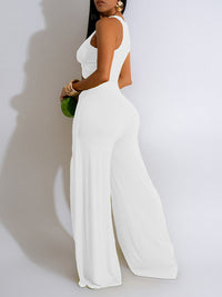 Indiebeautie Twisted Tank Top & Slit Pants Set