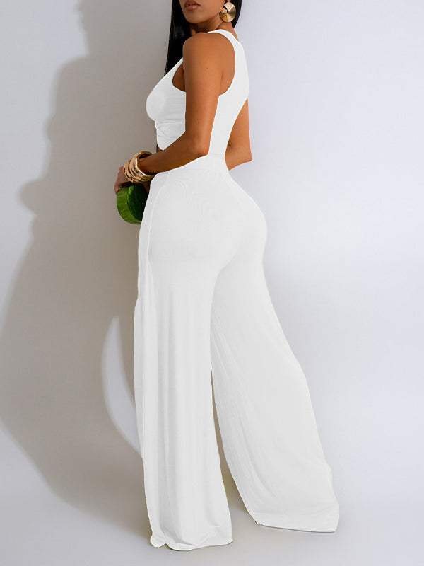 Indiebeautie Twisted Tank Top & Slit Pants Set