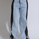  Light Wash Blue & Black