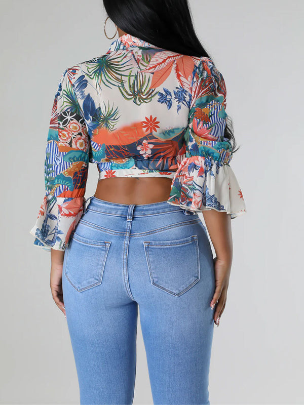 Indiebeautie Printed Tied Shirt