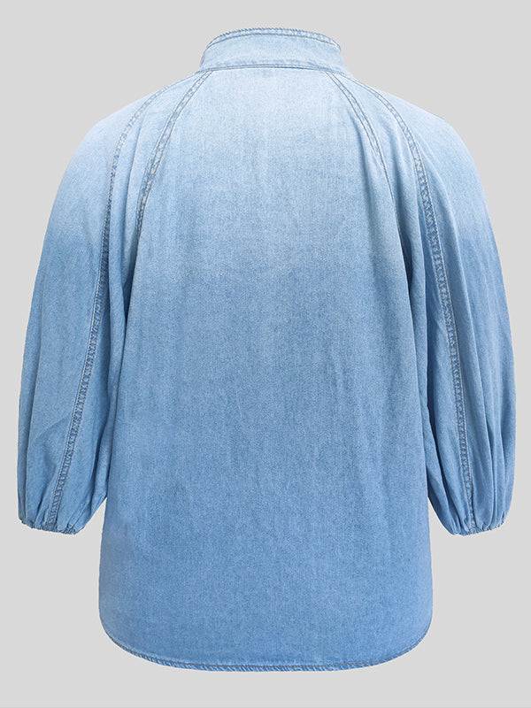Tied Denim Top--Clearance