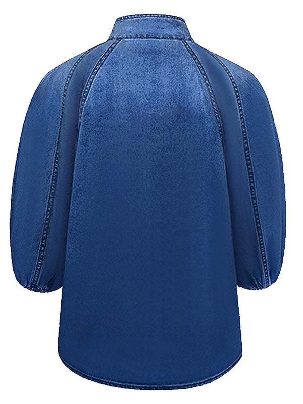 Tied Denim Top--Clearance