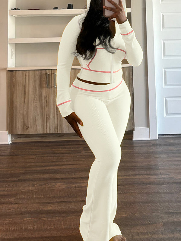 Indiebeautie Zip-Front Hoodie & Pants Set