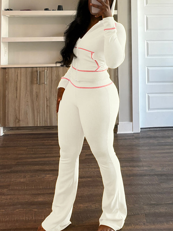 Indiebeautie Zip-Front Hoodie & Pants Set