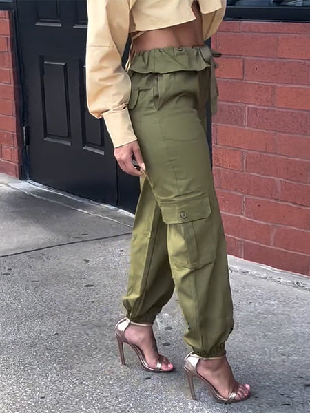 Indiebeautie Tied Cargo Pants