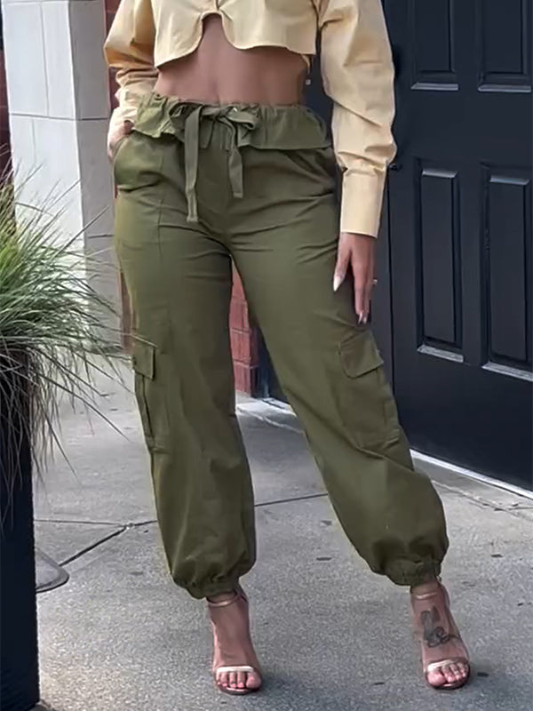 Indiebeautie Tied Cargo Pants
