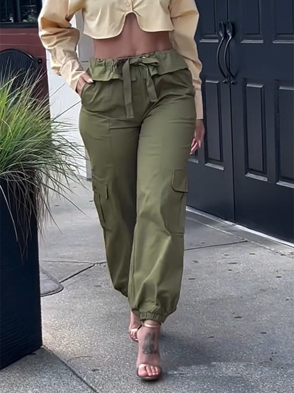 Indiebeautie Tied Cargo Pants