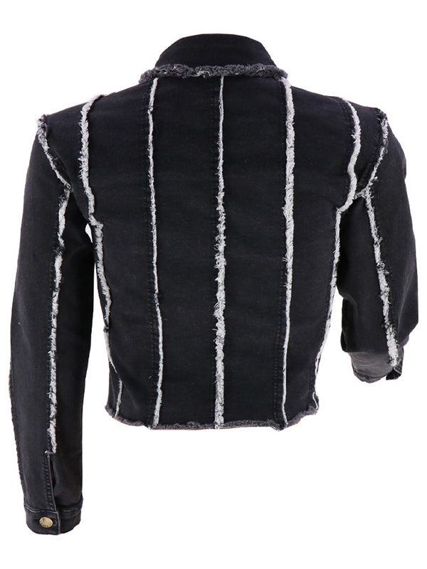 Fringe Denim Jacket--Clearance