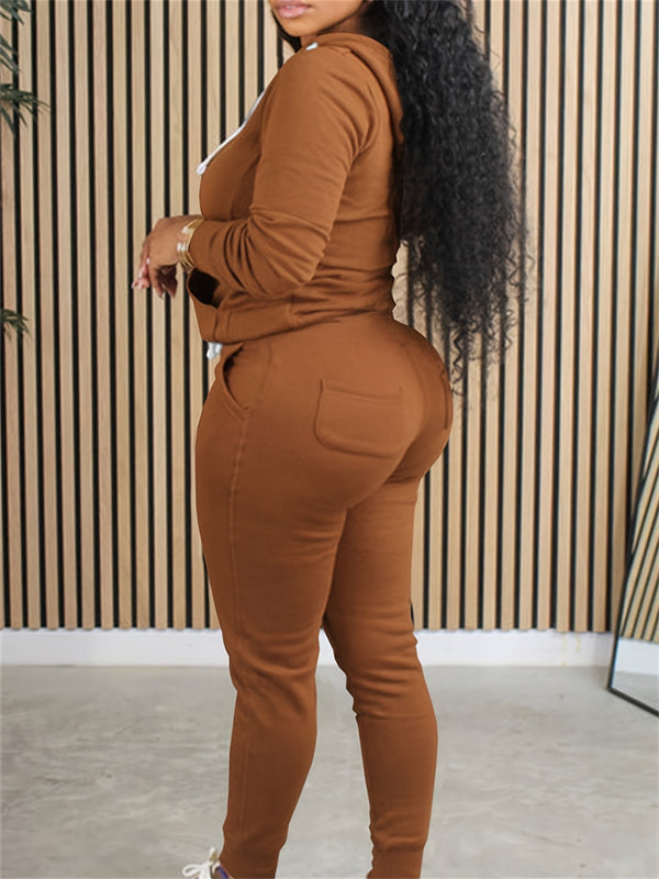 Zip Front Hoodie & Pants Set--Clearance