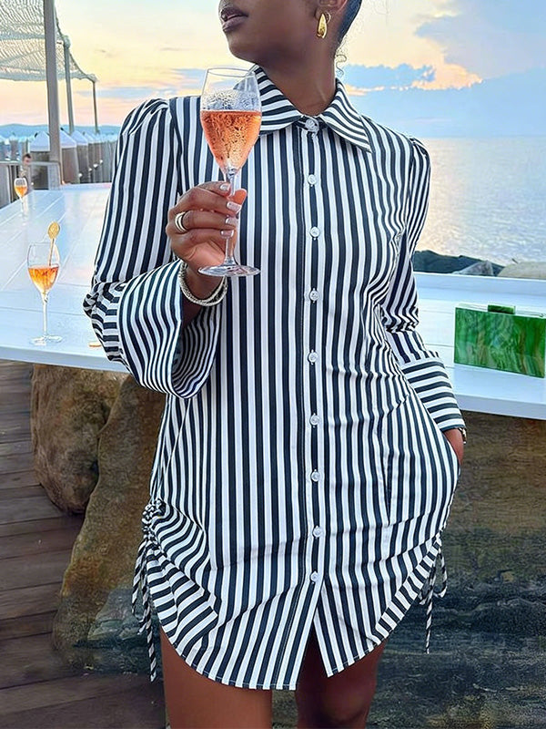Stripe Shirt Dress