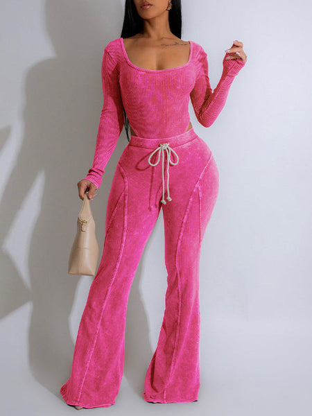 Indiebeautie Printed Bodysuit & Pants Set