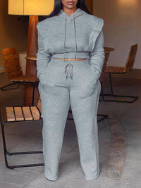 Indiebeautie Solid Hoodie & Pants Set