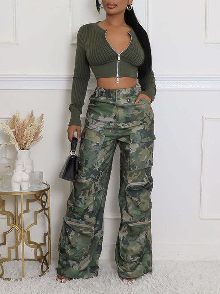 Indiebeautie Camo Cargo Pants