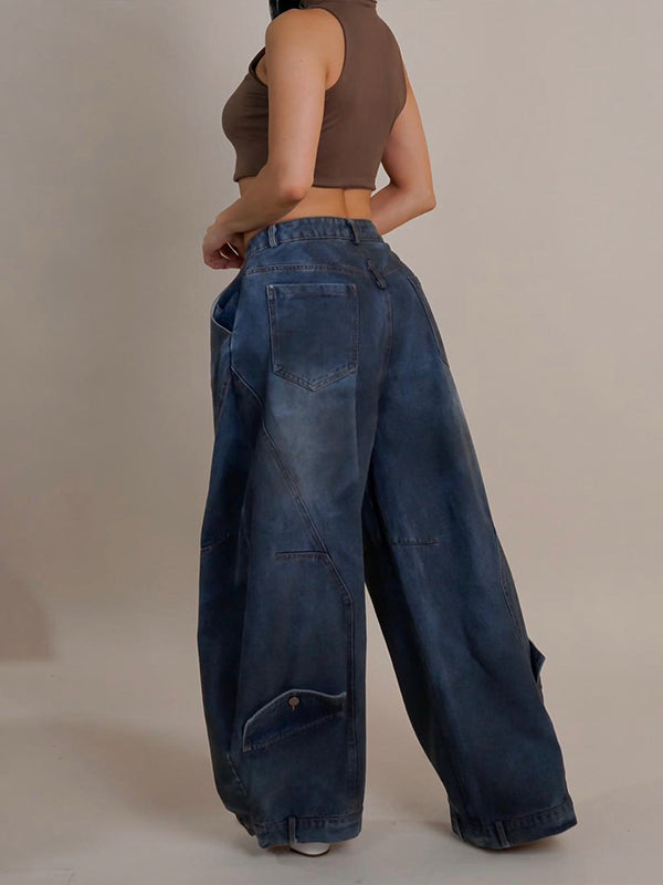 Indiebeautie Vintage Wide-Leg Jeans