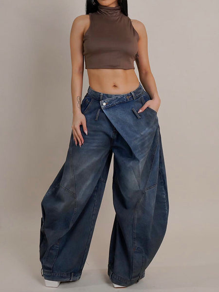 Indiebeautie Vintage Wide-Leg Jeans
