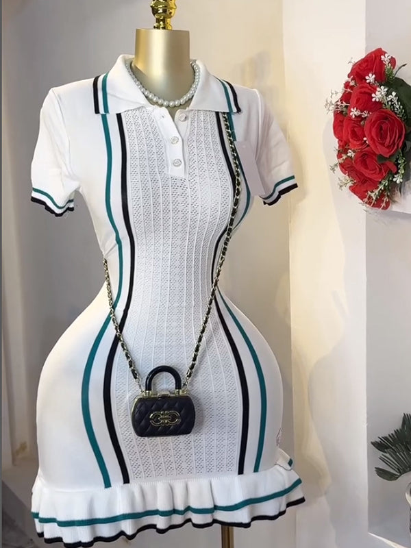 Indiebeautie Knit Polo Dress