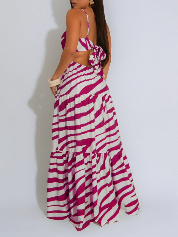 Indiebeautie Printed Cami Ruffle Dress