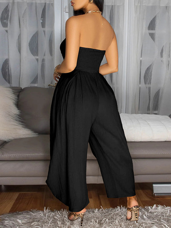 Strapless Tied Jumpsuit