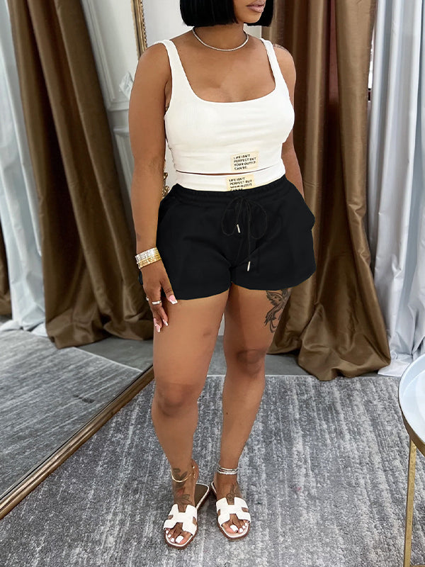 Indiebeautie Tank Top & Combo Shorts Set