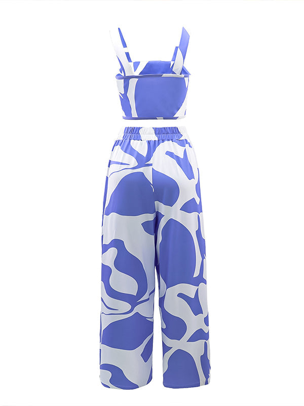 Printed Tank Top & Pants Set