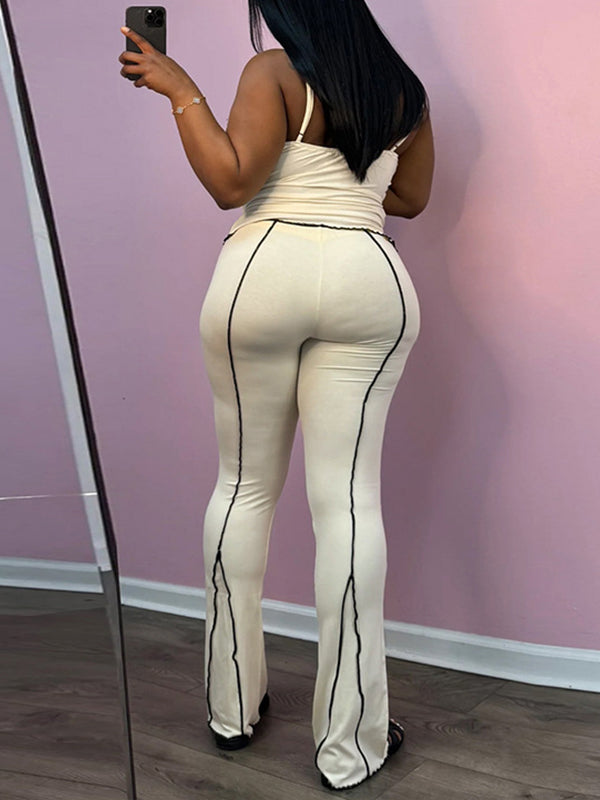 Piping Cami Top & Pants Set