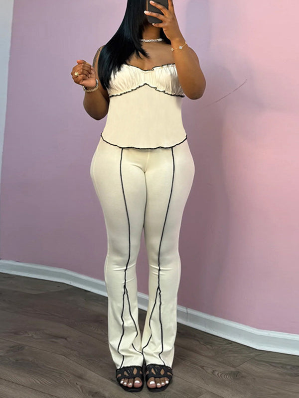 Piping Cami Top & Pants Set