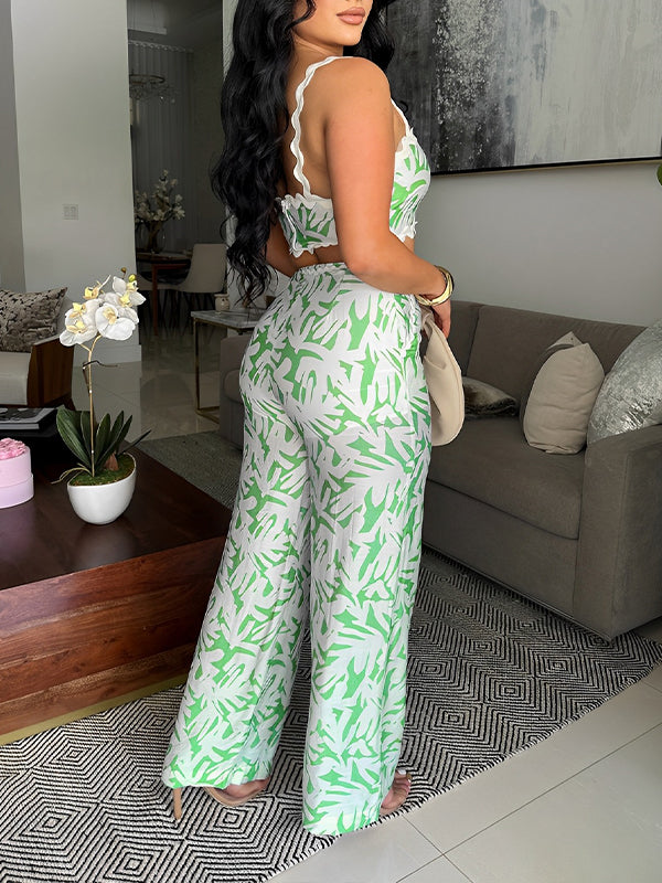 Indiebeautie Printed Cami Top & Pants Set