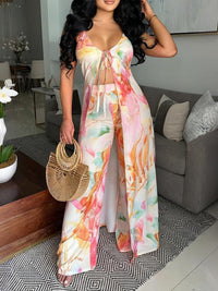 Printed Tunic Top & Pants Set
