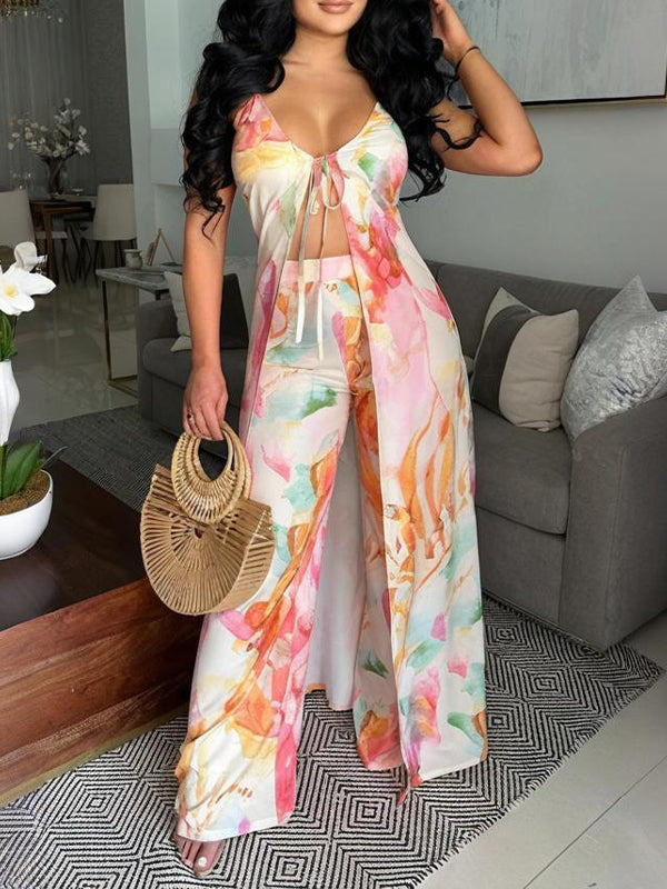 Printed Tunic Top & Pants Set