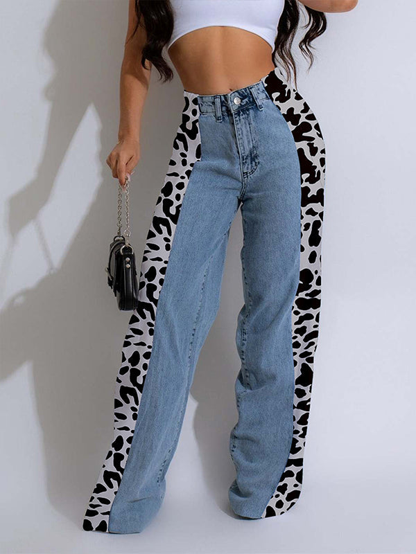 Printed Combo Jeans