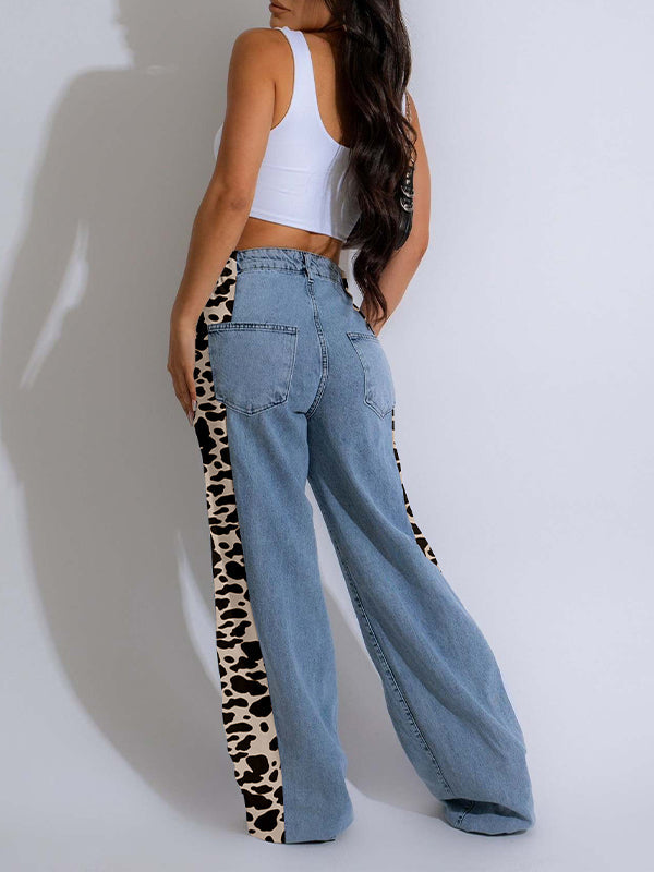 Printed Combo Jeans