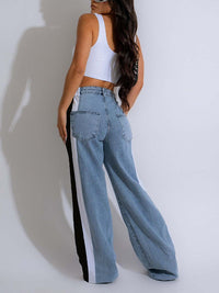 Printed Combo Jeans