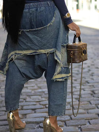 Distressed Harem Jeans