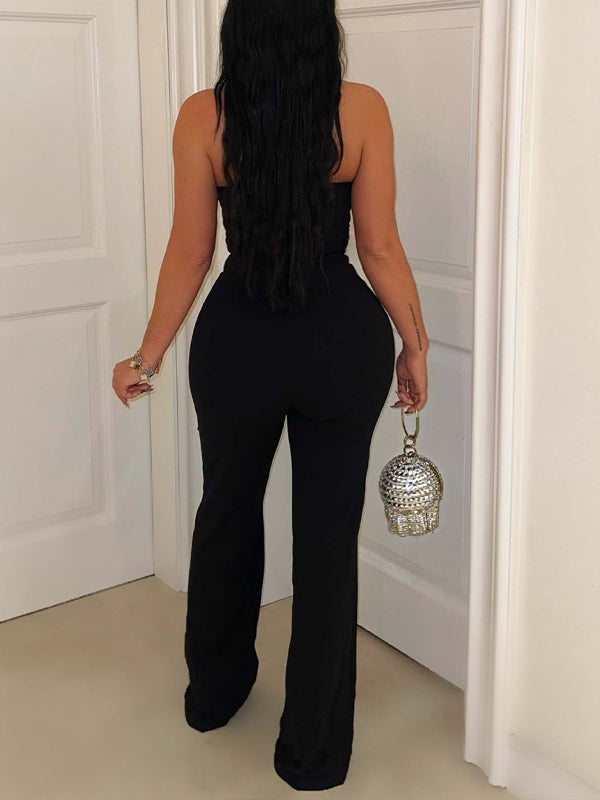Bowknot Halter Jumpsuit