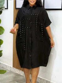 Strap Shirt Dress