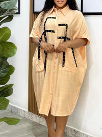 Strap Shirt Dress