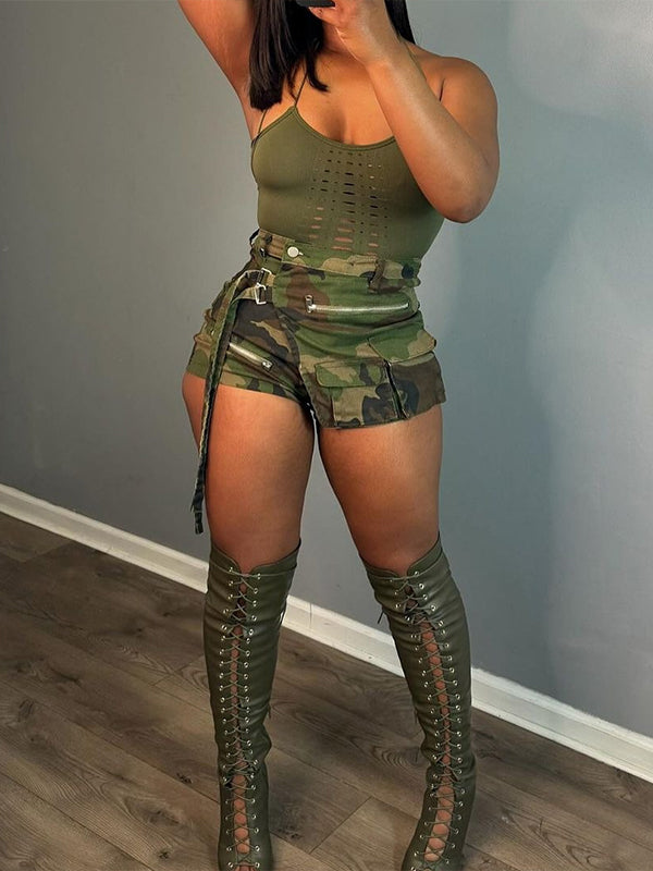 Overlay Camo Shorts