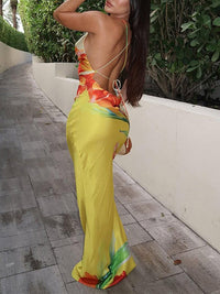 Printed Cami Maxi Dress