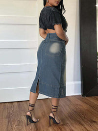 Vintage Denim Skirt