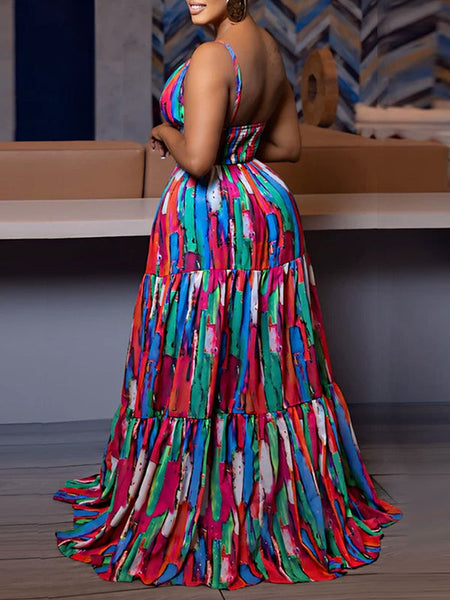 Indiebeautie Printed Cami Maxi Dress