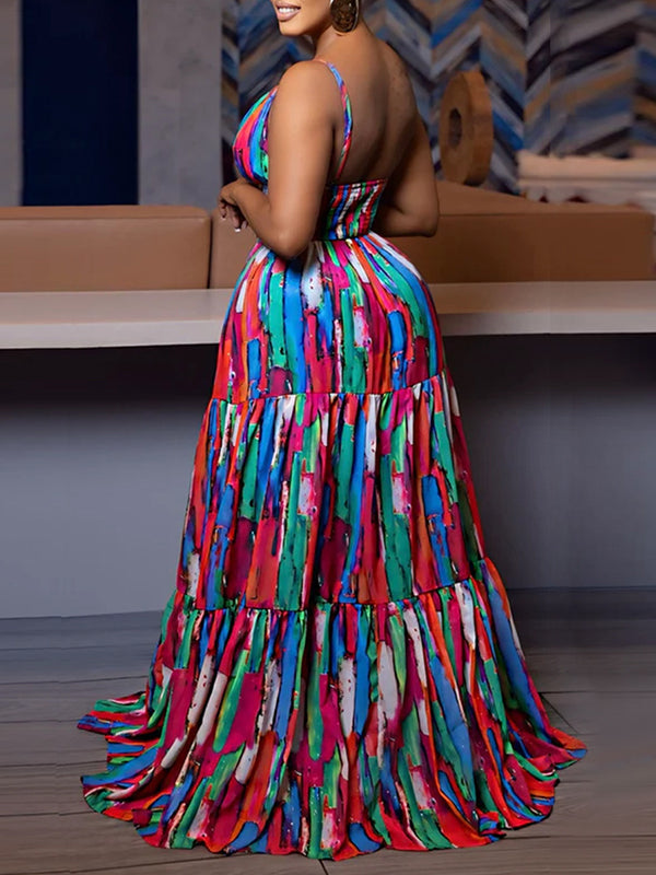 Printed Cami Maxi Dress