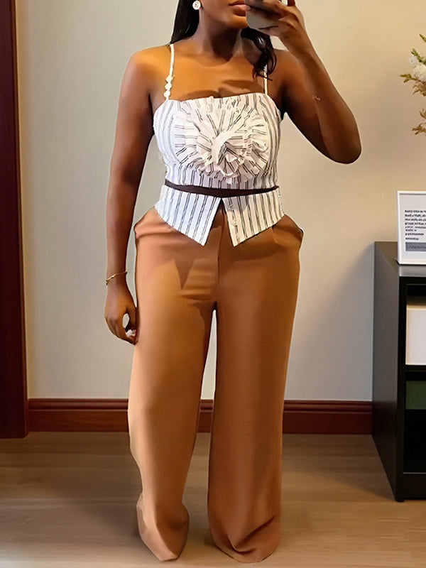 Stripe Cami Top & Pants Set