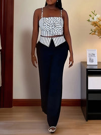 Stripe Cami Top & Pants Set