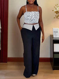 Stripe Cami Top & Pants Set