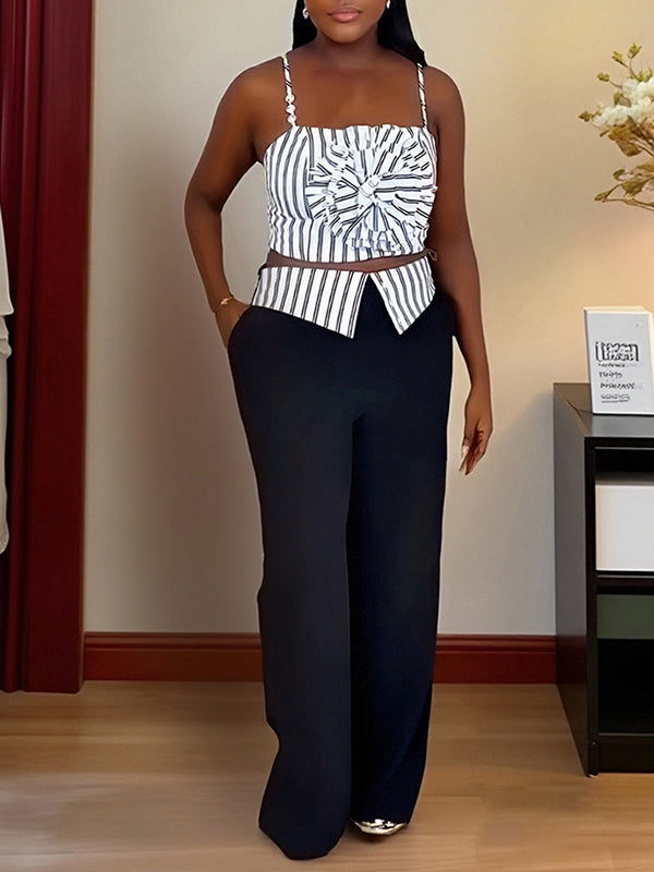 Stripe Cami Top & Pants Set