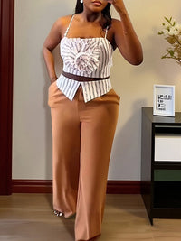 Stripe Cami Top & Pants Set