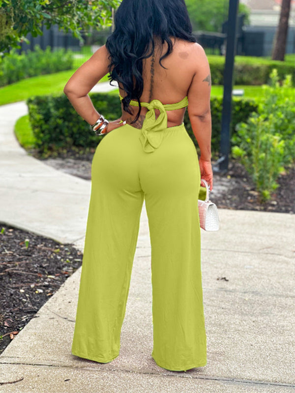 Halter Tied Jumpsuit
